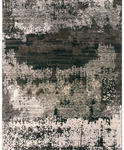Rectangular rug in light grey and brown tones with mottled design, Elixir 1443/RD9 H