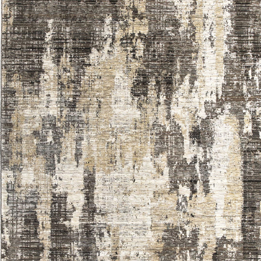Tappeto rettangolare Elixir 4151/RD9 N grigio scuro sabbia con motivo intrecciato