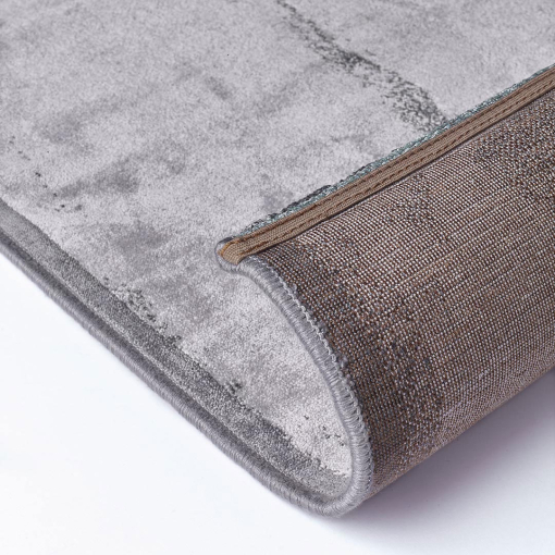 Tappeto Gabrielle 718Z/Q13 linee naturali grigio e oro