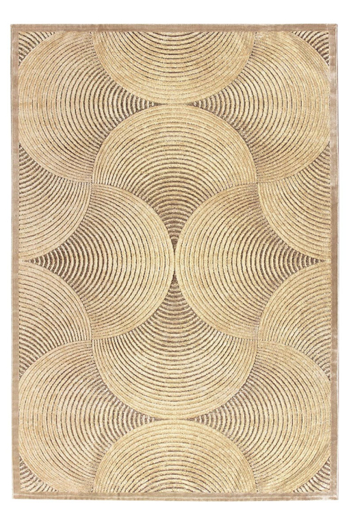 Tappeto Gabrielle 794J/Q41 cerchi concentrici oro antico