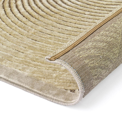 Tappeto Gabrielle 794J/Q41 cerchi concentrici oro antico