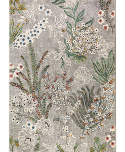 Smoke grey rug, model Laguna 63893/7676, with refined pattern