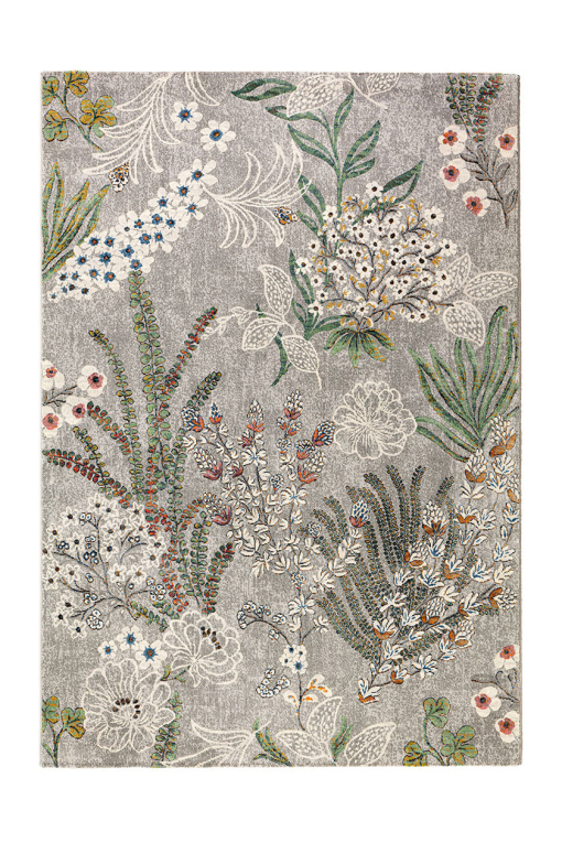Smoke grey rug, model Laguna 63893/7676, with refined pattern