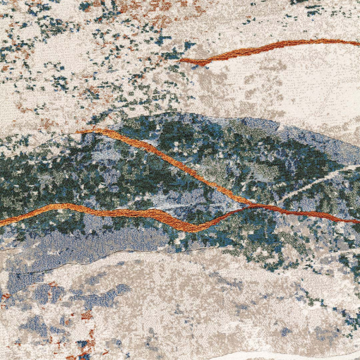 Close-up of the weave of the Laguna 83030/9262 rug
