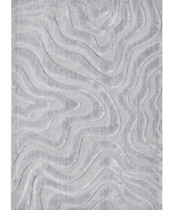 Rectangular grey rug Venere Pearl Grey – recycled polyester, 25 mm pile