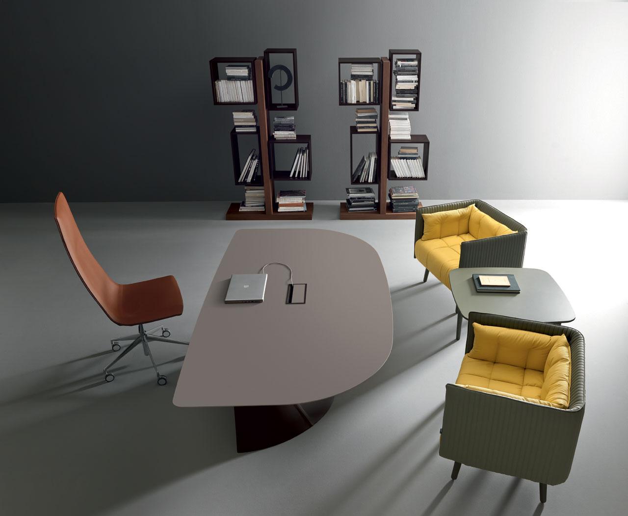 libreria biblioteca arredamento casa ufficio on line moderno di lusso 2015 design inspiration web made in italy noce laccato originale contemporaneo
