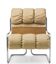 Due colori per un'armonia o un contrasto originali. Tucroma è una lussuosa chaise longue in pelle e acciaio cromato di Guido Faleschini. Consegna gratuita.
