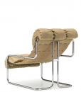 Due colori per un'armonia o un contrasto originali. Tucroma è una lussuosa chaise longue in pelle e acciaio cromato di Guido Faleschini. Consegna gratuita.
