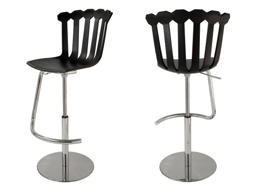 Tulip, entièrement réalisé artisanalement en Italie est un tabouret contemporain de bar. Ce tabouret réglable et confortable est disponible in 3 couleurs.