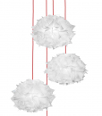 Suspension design made in Italy en technopolymères avec 4 diffuseurs. Vente en ligne de lampes modernes artisanales italiennes avec livraison gratuite.
