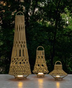 Luxurious and high-quality yellow outdoor lantern designed by Studio Ludovica + Roberto Palomba. Shop for the best garden furniture complements. Free delivery
