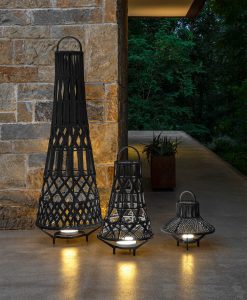 Luxurious and high-quality grey outdoor lantern designed by Studio Ludovica + Roberto Palomba. Shop for the best garden furniture complements. Free delivery