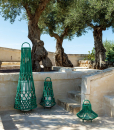 Luxurious and high-quality green outdoor lantern designed by Studio Ludovica + Roberto Palomba. Shop for the best garden furniture complements. Free delivery