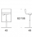 Yuri stool, dimensions