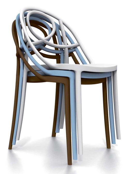 Arabesque is a polypropylene chair entirely handcrafted in Italy. This handcrafted polypropylene chair is perfect for any home, office or outdoor space.