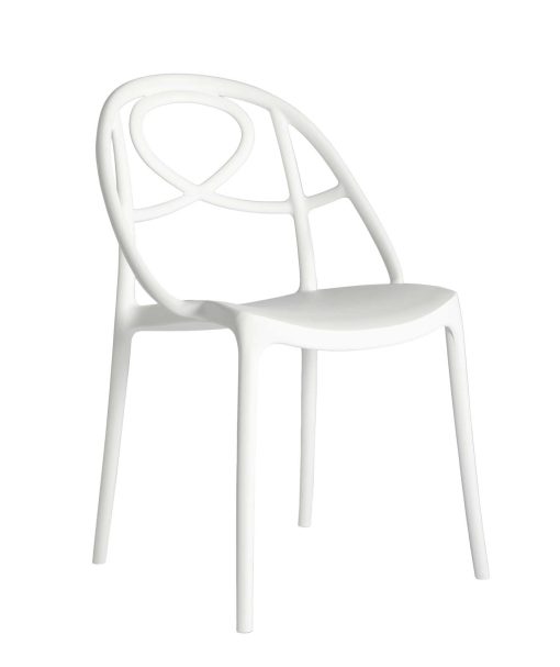 Arabesque est une chaise de salle à manger en polypropylène qui attire les regards grace à design raffiné et intrigant. Achat en ligne chaises haut de gamme.