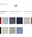 Echantillons Textile Sweet Life 9L 100% polyester