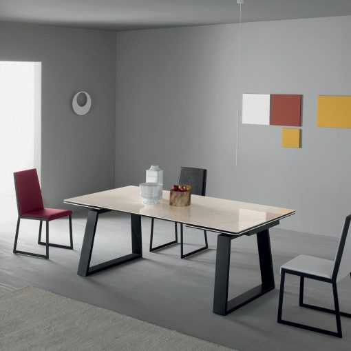 rallonges Table extensible rectangulaire design haut de gamme luxe maison moderne en ligne meuble vente site qualité salle manger 10 personnes ceramique