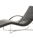 Chaise longue in pelle e metallo. Interamente realizzata a mano in Italia. Vendita online di mobili design di lusso con consegna a domicilio gratuita.