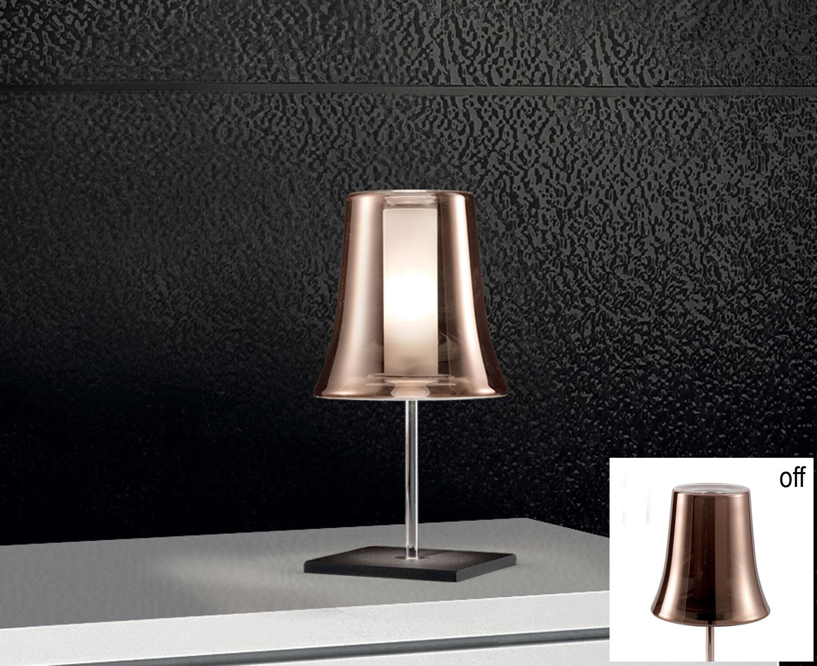 glass cloche table lamp