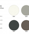 Palette des couleurs d'eco-cuir