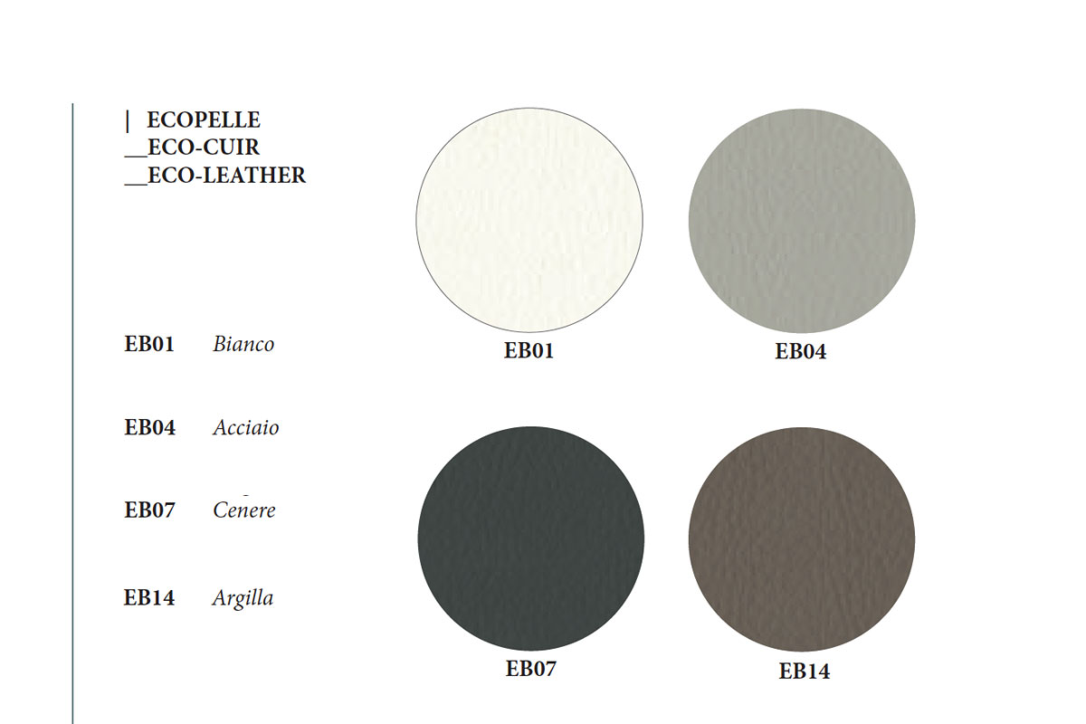 Eco leather colour palette