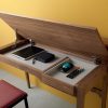 Dad is a personal wood desk that combines design, elegance and functionality. Enjoy a beautiful traditional look with smart features with this home or office desk.