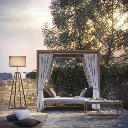 Outdoor Day Bed in teak - Image 2