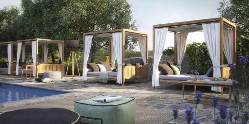 Outdoor Day Bed in teak - Image 3