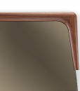 Canaletto walnut frame and natural or bronzed mirror. Contoured shape, big size, wall or floor mirror. Made in Italy for the best interiors. Free shipping.