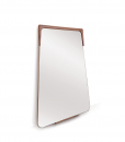 Canaletto walnut frame and natural or bronzed mirror. Contoured shape, big size, wall or floor mirror. Made in Italy for the best interiors. Free shipping.