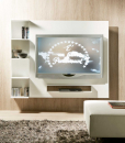 Meuble porte TV orientable avec bibliothèque.Vente en ligne de porte TV design made in Italy et transport offert. Achetez nos meubles haut de gamme italiens