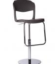 Sgabello girevole ergonomico in polipropilene. Altezza regolabile. Base in acciaio cromato. 245 combinazioni di colore. Consegna a domicilio. Uso esterno.