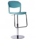 Sgabello girevole ergonomico in polipropilene. Altezza regolabile. Base in acciaio cromato. 245 combinazioni di colore. Consegna a domicilio. Uso esterno.