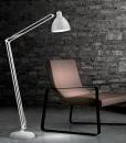 lampadaire halogene led arc salon déporté noir original rouge arco fibres de carbone ameublement luxe qualité