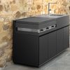 Shop online for luxurious outdoor furniture. Our outdoor kitchen is shipped with its included sink and barbecue and a 4-doors space. Strong Magnesit frame.