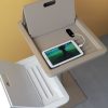 Table porte-tablette réglable avec compartiment ouvrant