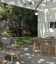 Outdoor furniture in teak and aluminium. Buy online our luxury garden furniture. Chair, table, sofa, lounger, sunbed and complements for garden and terrace.