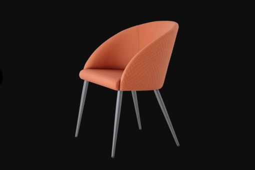 Un travail du tissu remarquable pour un fauteuil rembourré matelassé élégant et moderne. Plusieures couleurs au choix. Vente en ligne, livraison à domicile.
