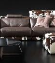 ottoman pouff puff square cow leather cavallino pony dimension size house home sofa furniture made in italy handcrafted