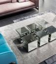 table basse blanche en verre console carrée de salon ameublement design haut de gamme luxe maison magasin moderne pro salon design d'intérieur en ligne