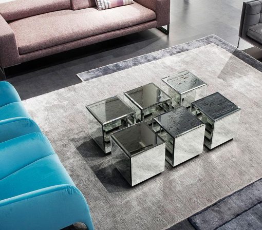 tavolino salotto basso cristallo divano da fumo in vetro nero arredamento casa ufficio on line moderno di lusso 2015 design web made in italy specchio
