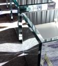 tavolino salotto basso cristallo divano da fumo in vetro nero arredamento casa ufficio on line moderno di lusso 2015 design web made in italy specchio