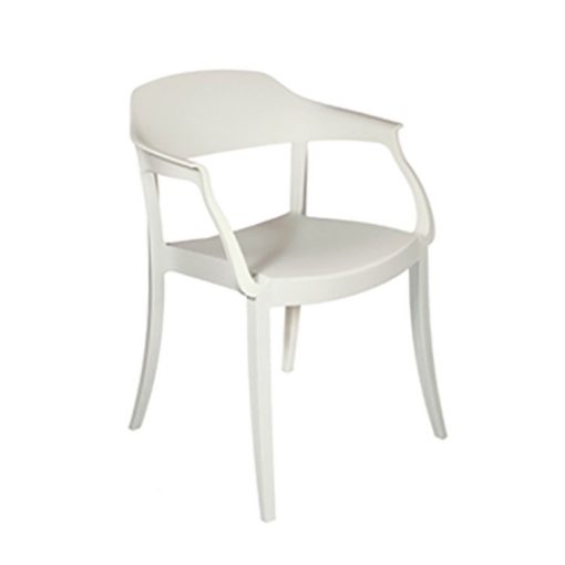 Le petit fauteuil en polypropylène Sarah, réalisé artisanalement en Italie est pratique, léger et solide. Découvrez la collection de chaises empilables pour la salle à manger ou le bureau.
