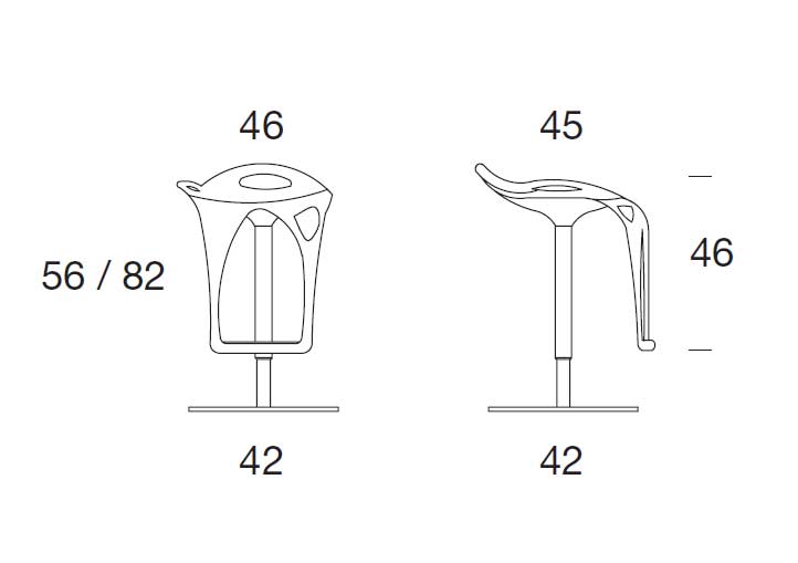 Mac Adjustable Swivel Bar Kitchen Stool Shop Online Italy Dream Design