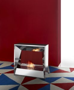 cheminée au bioéthanol ameublement design haut de gamme luxe meubles design contemporains en ligne vente site italiens qualité suspendre poser sans conduit