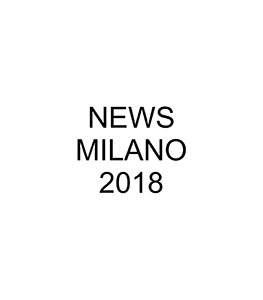 News Milano 2018 Catalog