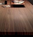 tavolo rettangolare noce canaletto metallo arredamento casa / ufficio on line moderno di lusso 2015 design inspiration web made in italy fisso