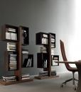 libreria biblioteca arredamento casa ufficio on line moderno di lusso 2015 design inspiration web made in italy noce laccato originale contemporaneo