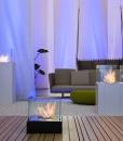 Twin is a modern bio ethanol fireplace ideal to decorate private and public indoor and outdoor spaces. Shop online for luxury bio ethanol fireplace made in Italy.